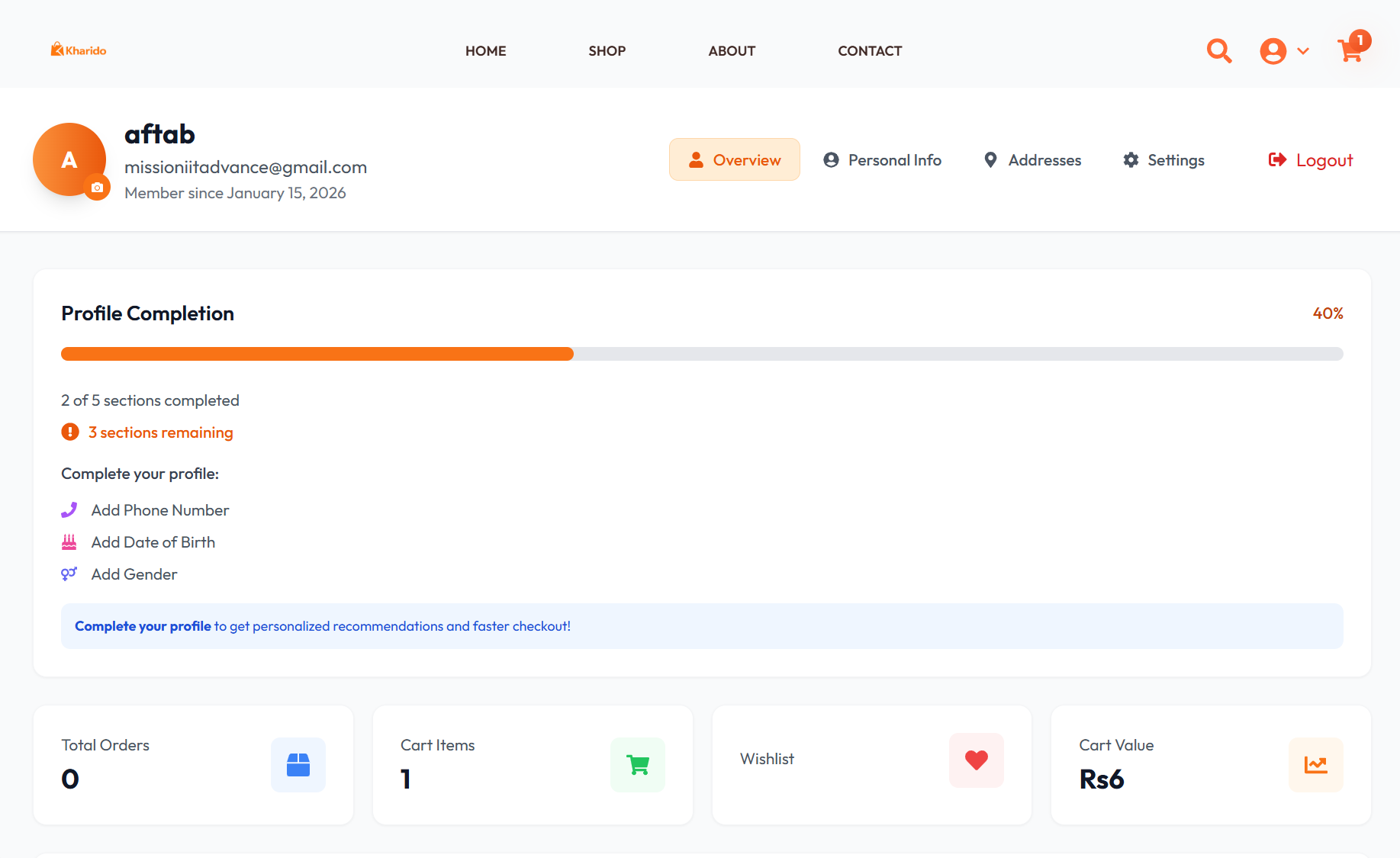 E-commerce Admin Dashboard screenshot 8